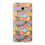 PrintiFy Samsung Galaxy J4 Plus ile Uyumlu Kapak Memphis Desen - 2 Tasarımlı 1mm Fit Şeffaf Silikon Kılıf