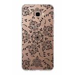 PrintiFy Samsung Galaxy J4 Plus ile Uyumlu Kapak Nostalji Desen - B Tasarımlı 1mm Fit Şeffaf Silikon Kılıf