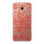 PrintiFy Samsung Galaxy J4 Plus ile Uyumlu Kapak Nostalji Desen - E Tasarımlı 1mm Fit Şeffaf Silikon Kılıf