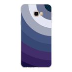 PrintiFy Samsung Galaxy J4 Plus ile Uyumlu Kapak Renk Cümbüşü E Mavi Tasarımlı 1mm Fit Şeffaf Silikon Kılıf