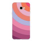 PrintiFy Samsung Galaxy J4 Plus ile Uyumlu Kapak Renk Cümbüşü F Pembe Tasarımlı 1mm Fit Şeffaf Silikon Kılıf