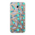PrintiFy Samsung Galaxy J4+ Plus ile Uyumlu Nazar Boncuğu 3 Kamera Korumalı Şeffaf Silikon Kılıf