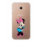 PrintiFy Samsung Galaxy J4 Plus Uyumlu Kamera Korumalı Kapak Minnie Mouse D Tasarımlı Şeffaf Kılıf