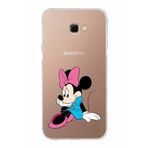 PrintiFy Samsung Galaxy J4 Plus Uyumlu Kamera Korumalı Kapak Minnie Mouse E Tasarımlı Şeffaf Kılıf