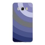 PrintiFy Samsung Galaxy J5 2016 ile Uyumlu Kapak Renk Cümbüşü D Lila Tasarımlı 1mm Fit Şeffaf Silikon Kılıf