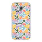 Printify Samsung Galaxy J5 İle Uyumlu 1 mm Kapak Memphis Desen Tasarımlı Şeffaf Silikon Cep Telefonu Kılıf