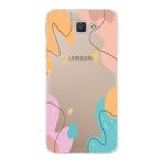 PrintiFy Samsung Galaxy J5 Prime ile Uyumlu Kapak Karışık Renkler Tasarımlı 1mm Fit Şeffaf Silikon Kılıf