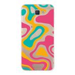 PrintiFy Samsung Galaxy J5 Prime ile Uyumlu Kapak Renkli Desen B Turuncu Tasarımlı 1mm Fit Şeffaf Silikon Kılıf