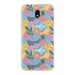 Printify Samsung Galaxy J5 Pro İle Uyumlu 1 mm Kapak Memphis Desen Tasarımlı Şeffaf Silikon Cep Telefonu Kılıf