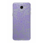 PrintiFy Samsung Galaxy J6 ile Uyumlu Kapak Nostalji Desen - D Tasarımlı 1mm Fit Şeffaf Silikon Kılıf