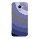 PrintiFy Samsung Galaxy J6 ile Uyumlu Kapak Renk Cümbüşü D Lila Tasarımlı 1mm Fit Şeffaf Silikon Kılıf