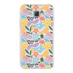 Printify Samsung Galaxy J7 Core İle Uyumlu 1 mm Kapak Memphis Desen Tasarımlı Şeffaf Silikon Cep Telefonu Kılıf