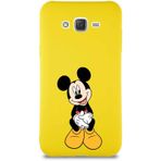 Printify Samsung Galaxy J7 Core Soft Premier Kapak Mickey Mouse-A Tasarımlı Silikon Cep Telefonu Kılıfı