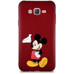 Printify Samsung Galaxy J7 Core Soft Premier Kapak Mickey Mouse-C Tasarımlı Silikon Cep Telefonu Kılıfı