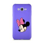 Printify Samsung Galaxy J7 Core Soft Premier Kapak Minnie Mouse-B Tasarımlı Silikon Cep Telefonu Kılıfı