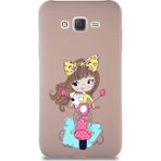 Printify Samsung Galaxy J7 Core Soft Premier Kapak Vespagirl Tasarımlı Silikon Cep Telefonu Kılıf