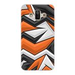 PrintiFy Samsung Galaxy J7 Duo ile Uyumlu Kapak Grafiti Style Tasarımlı 1mm Fit Şeffaf Silikon Kılıf