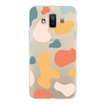 PrintiFy Samsung Galaxy J7 Duo ile Uyumlu Kapak Grunge Tasarımlı 1mm Fit Şeffaf Silikon Kılıf