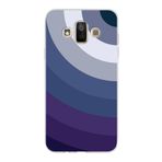 PrintiFy Samsung Galaxy J7 Duo ile Uyumlu Kapak Renk Cümbüşü E Mavi Tasarımlı 1mm Fit Şeffaf Silikon Kılıf