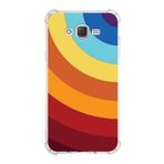 PrintiFy Samsung Galaxy J7 Köşe Korumalı Antişok Kapak Renk Cümbüşü Tasarımlı Şeffaf Kılıf