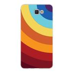 PrintiFy Samsung Galaxy J7 Prime 2 ile Uyumlu Kapak Renk Cümbüşü A Kırmızı Tasarımlı 1mm Fit Şeffaf Silikon Kılıf