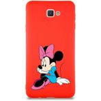 Printify Samsung Galaxy J7 Prime 2 Soft Premier Kapak Minnie Mouse-E Tasarımlı Silikon Cep Telefonu Kılıfı