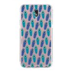 PrintiFy Samsung Galaxy J7 Pro ile Uyumlu Nazar Boncuğu 4 Kamera Korumalı Şeffaf Silikon Kılıf