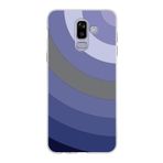 PrintiFy Samsung Galaxy J8 ile Uyumlu Kapak Renk Cümbüşü D Lila Tasarımlı 1mm Fit Şeffaf Silikon Kılıf