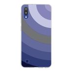 PrintiFy Samsung Galaxy M10 ile Uyumlu Kapak Renk Cümbüşü D Lila Tasarımlı 1mm Fit Şeffaf Silikon Kılıf
