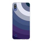 PrintiFy Samsung Galaxy M10 ile Uyumlu Kapak Renk Cümbüşü E Mavi Tasarımlı 1mm Fit Şeffaf Silikon Kılıf