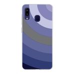 PrintiFy Samsung Galaxy M10s ile Uyumlu Kapak Renk Cümbüşü D Lila Tasarımlı 1mm Fit Şeffaf Silikon Kılıf