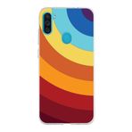 PrintiFy Samsung Galaxy M11 ile Uyumlu Kapak Renk Cümbüşü A Kırmızı Tasarımlı 1mm Fit Şeffaf Silikon Kılıf