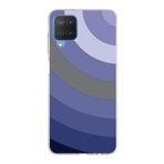 PrintiFy Samsung Galaxy M12 ile Uyumlu Kapak Renk Cümbüşü D Lila Tasarımlı 1mm Fit Şeffaf Silikon Kılıf