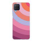 PrintiFy Samsung Galaxy M12 ile Uyumlu Kapak Renk Cümbüşü F Pembe Tasarımlı 1mm Fit Şeffaf Silikon Kılıf