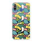 PrintiFy Samsung Galaxy M30 ile Uyumlu Kapak Memphis Desen - 3 Tasarımlı 1mm Fit Şeffaf Silikon Kılıf