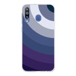PrintiFy Samsung Galaxy M30 ile Uyumlu Kapak Renk Cümbüşü E Mavi Tasarımlı 1mm Fit Şeffaf Silikon Kılıf