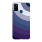 PrintiFy Samsung Galaxy M30s ile Uyumlu Kapak Renk Cümbüşü E Mavi Tasarımlı 1mm Fit Şeffaf Silikon Kılıf