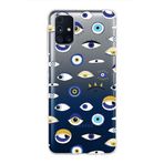PrintiFy Samsung Galaxy M31s ile Uyumlu 1mm Slim Fit Nazar Boncuğu 2 Baskılı Şeffaf Kılıf