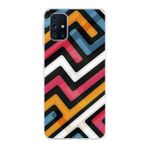 PrintiFy Samsung Galaxy M31s ile Uyumlu Kapak Labirent Grafiti Tasarımlı 1mm Fit Şeffaf Silikon Kılıf