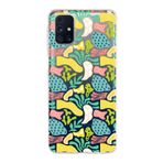 PrintiFy Samsung Galaxy M31s ile Uyumlu Kapak Memphis Desen - 3 Tasarımlı 1mm Fit Şeffaf Silikon Kılıf