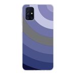 PrintiFy Samsung Galaxy M31s ile Uyumlu Kapak Renk Cümbüşü D Lila Tasarımlı 1mm Fit Şeffaf Silikon Kılıf