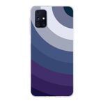 PrintiFy Samsung Galaxy M31s ile Uyumlu Kapak Renk Cümbüşü E Mavi Tasarımlı 1mm Fit Şeffaf Silikon Kılıf
