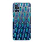 PrintiFy Samsung Galaxy M31s ile Uyumlu Nazar Boncuğu 4 Baskılı Kamera Korumalı Şeffaf Silikon Kılıf