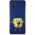 Printify Samsung Galaxy M31s Soft Premier Kapak Sünger Bob Tasarımlı Silikon Cep Telefonu Kılıfı
