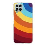 PrintiFy Samsung Galaxy M33 ile Uyumlu Kapak Renk Cümbüşü A Kırmızı Tasarımlı 1mm Fit Şeffaf Silikon Kılıf