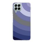 PrintiFy Samsung Galaxy M33 ile Uyumlu Kapak Renk Cümbüşü D Lila Tasarımlı 1mm Fit Şeffaf Silikon Kılıf