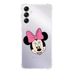 PrintiFy Samsung Galaxy M34 Uyumlu Köşe Korumalı Antişok Kapak Minnie Mouse Tasarımlı Şeffaf Silikon Kılıf