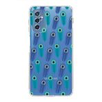 PrintiFy Samsung Galaxy M52 ile Uyumlu 1mm Slim Fit Nazar Boncuğu 4 Baskılı Şeffaf Kılıf