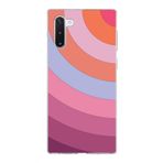 PrintiFy Samsung Galaxy Note 10 ile Uyumlu Kapak Renk Cümbüşü F Pembe Tasarımlı 1mm Fit Şeffaf Silikon Kılıf