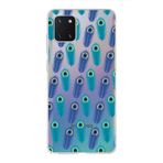 PrintiFy Samsung Galaxy Note 10 Lite ile Uyumlu 1mm Slim Fit Nazar Boncuğu 4 Baskılı Şeffaf Kılıf